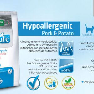 Fórmula Felina - Hypoallergenic Pork & Potato - VetLife
