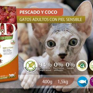 Alimento Felino - Pescado y Coco - N&D Quinoa