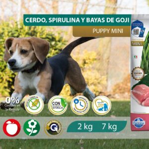 Alimento Canino - Cerdo, Spirulina y Bayas De Goji - Puppy Mini - N&D Spirulina