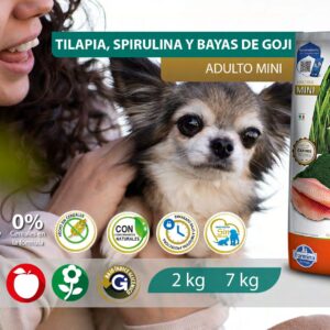 Alimento Canino - Tillapia, Spirulina y Bayas De Goji - Adulto Mini - N&D Spirulina