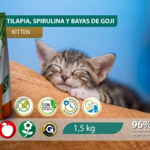 Alimento Felino - Tillapia, Spirulina y Bayas De Goji - Kitten - N&D Spirulina