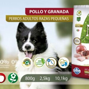 Alimento Canino - Pollo y Granada - Adultos Razas Pequeñas - N&D Prime