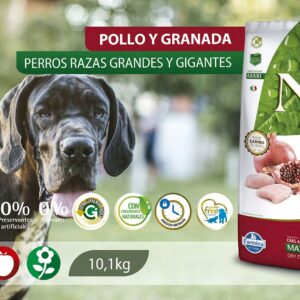 Alimento Canino Pollo y Granada - Razas Grandes y Gigantes - N&D Prime