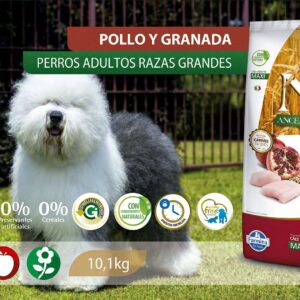 Alimento Canino - Pollo y Granada - Adultos Razas Grandes - N&D Ancestral Grain