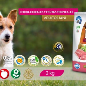 Alimento Canino - Cerdo, Cereales y Frutas Tropicales - Adultos Razas Pequeñas - N&D Tropical Selection