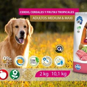 Alimento Canino - Cerdo, Cereales y Frutas Tropicales - Adultos Razas Medianas y Grandes - N&D Tropical Selection