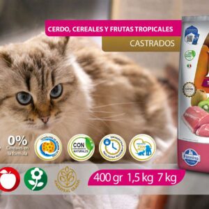 Alimento Felino - Cerdo, Cereales y Frutas Tropicales - Castrados - N&D Tropical Selection